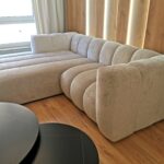 Narożnik lewy nowoczesny nowojorski Plush Boucle - sofa modułowa GRAND