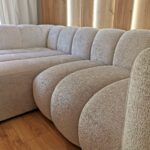 Narożnik lewy nowoczesny nowojorski Plush Boucle - sofa modułowa GRAND