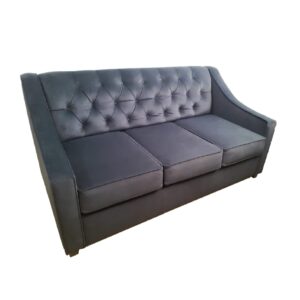 Wygodna sofa glamour MARGO pikowana z funkcją spania modern classic hamptons z linii ESCLUSIVO