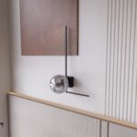 Nowoczesny Kinkiet kula minimalistyczny IMAGO 1F BL GRAFIT loft klosz czarny grafit
