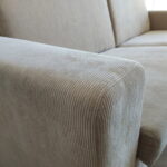 Nowoczesna sofa hotelowa ALICANTE rozkładana sztruksowa z włoską funkcją spania z linii ESCLUSIVO