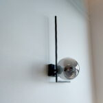 Nowoczesny Kinkiet kula minimalistyczny IMAGO 1F BL GRAFIT loft klosz czarny grafit