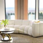Designerska Sofa modułowa GRAND RL+RP nowoczesna nowojorska Plush Boucle