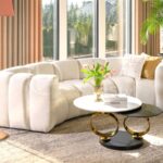Designerska Sofa modułowa GRAND RL+RP nowoczesna nowojorska Plush Boucle