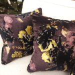 Luksusowa poduszka DECOR dekoracyjna glamour fioletowa z połyskiem z linii ROYAL