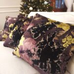 Luksusowa poduszka DECOR dekoracyjna glamour fioletowa z połyskiem z linii ROYAL