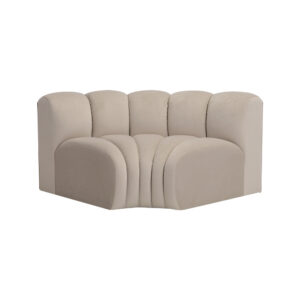 Narożnik róg slim nowoczesny Plush Boucle - sofa modułowa GRAND