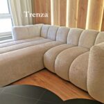 Designerska Sofa modułowa GRAND SL+SP nowoczesna nowojorska Plush Boucle