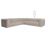Element prosty prawy 175 nowoczesny nowojorski Plush Boucle - sofa modułowa GRAND