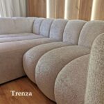 Designerska Sofa modułowa GRAND SL+SP nowoczesna nowojorska Plush Boucle