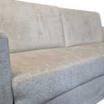 Ekskluzywna nowoczesna sofa hotelowa ALICANTE rozkładana srebrna z włoską funkcją spania z linii ESCLUSIVO