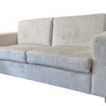 Ekskluzywna nowoczesna sofa hotelowa ALICANTE rozkładana srebrna z włoską funkcją spania z linii ESCLUSIVO