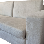 Ekskluzywna nowoczesna sofa hotelowa ALICANTE rozkładana srebrna z włoską funkcją spania z linii ESCLUSIVO