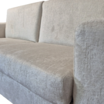 Ekskluzywna nowoczesna sofa hotelowa ALICANTE rozkładana srebrna z włoską funkcją spania z linii ESCLUSIVO