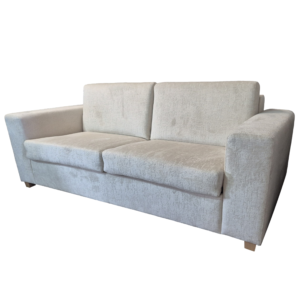 Ekskluzywna nowoczesna sofa hotelowa ALICANTE rozkładana srebrna z włoską funkcją spania z linii ESCLUSIVO