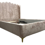 Nowoczesne Łóżko dziecięce herbatniki z wysokim zagłówkiem LILLY glamour hamptons z linii PIERIS BEBE