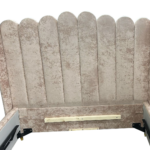 Nowoczesne Łóżko dziecięce herbatniki z wysokim zagłówkiem LILLY glamour hamptons z linii PIERIS BEBE