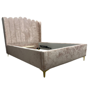 Nowoczesne Łóżko dziecięce herbatniki z wysokim zagłówkiem LILLY glamour hamptons z linii PIERIS BEBE