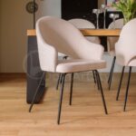 Fotel krzesło nowoczesny BARRO IDEAL BLACK nowojorski glamour modern classic