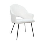 Fotel krzesło nowoczesny BARRO IDEAL BLACK nowojorski glamour modern classic