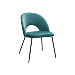 Krzesło nowojorskie glamour modern classic ABISSO IDEAL BLACK