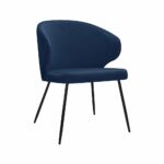 Krzesło nowojorskie glamour modern classic TICO IDEAL BLACK
