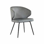 Krzesło nowojorskie glamour modern classic TICO IDEAL BLACK
